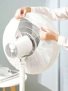 1/2/5pcs 18 Inch Fan Cover,White Half-Wrap Fan Dustproof Cover For Home Use, Waterproof, Moisture-Proof, Dustproof Fan Protective Cover, Easy To Put On And Take Off, Washable And Reusable, Keeping The Fan Clean For School,Office,Household,Travel,Washable,Reusable,Bag Organizer,Storage For Holiday Gift Giving