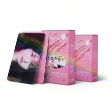 55pcs Kpop Yujin Leeseo Gaeul Rei Liz Collectible Photo Cards Set - Fanmade Scrapbook Kit, K-Pop Birthday Gift For Trading Cards With Display Box, Bookmark Set,Back To School,School Supplies