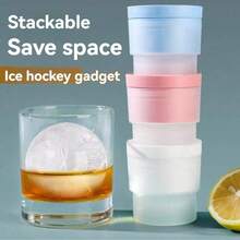 Ice Hockey Ice Maker Mold, Frozen Ice Block, Spherical Ice Grid Model, Silicone Artifact For Household Use - Multicolor - View 2