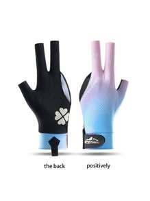 Guanti da biliardo a tre dita aperti, ad alta elasticità, traspiranti e sottili, guanti da snooker antiscivolo per mano sinistra, modelli unisex