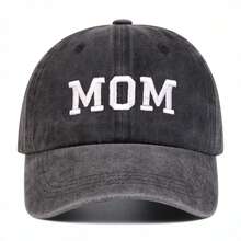 1pc Women's Adjustable Baseball Cap With "MOM DAD" Embroidered Letters, Fashionable Sun Protection Casual Hat Suitable For Spring/Autumn Outings, Travel, Beach, Party - Multicolor - View 5