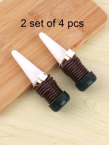 2pcs Plastic Watering Kit, Minimalist Plain Self-watering Device For Home - White - View 10