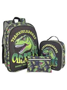 3 PiecesLightweight Printed Backpack Set, Cute Middle/High School Student Bookbag, Suitable For School Usage And Leisure Travel