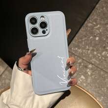 Personalized Phone Cases With Your Initials, Compatible With IPhone 17/16/15/14/13/12/11 Pro Max/17/Air. Stylish Korean Style, Soft PU Faux Leather Material, Shockproof, DIY Gift Protective Case, Compatible With Galaxy S25/S24/S23/S22/S21 Ultra Plus/A55/A54/A53/A52/A35/A34/A33/A32/A15/A14/A13/A12 4G/5G, And Compatible With Xiaomi Redmi Note 14/13/12 Pro Plus 4G/5G, Mi 14T/13T/11T Pro, Poco X7/X5 Pro And Other Models - Navy Blue - View 4