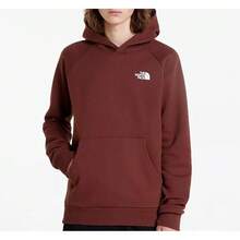The North Face Raglan Redbox Hoodie FURTHER REDUCED FROM £49.95 NOW ONLY £44.95 Dark Oak Overhead Top With Design On The Back FREE UK DELIVERY The North Face Hoodie Kangaroo Pocket Drawstring To Adjust Hood Large Logo On Back Of Hoodie - Brown - View 1