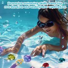 4pcs Mermaid Swimming Pool Diving Set With Glow In The Dark, Kids Swimming Pool Diving Toys, Kids Swimming Practice Diving Toys, Swimming Pool Mermaid Toys Underwater Diving Games, Diving Pool Toys, Bath Tub Toys, Floating Swimming Pool Toys, Mermaid Princess Swim Toys, Suitable For Children, Boys, Girls, Teenagers, Summer Beach Water Games, Children's Birthday Party Gifts (Random Color)