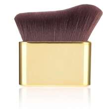Self Dollar Brown Body Brush Kabuki Body Brush Professional Body Makeup Brush Achieve Perfect Legs Bronze Highlighter Brush High Density Foundation Brush - Gold - View 1