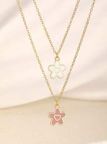 3 colores Collar de cadena de clavícula de mujer con colgante de cruz versátil y dulce, apto para fiesta, cita, playa, vacaciones y uso diario