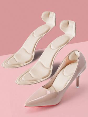 1 Pair High Heel Shoe Cushions With Back Heel Pads, Trimming Available, For Women Heels, Women Shoes, Black Pumps, Kitten Heel