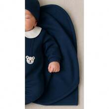 Nika Baby Saída maternidade suedine urso