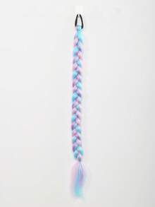 1pc Girls Hair Kids Rainbow Hair Tie Princess Accessories Toddler Elastics Baby Accessories No Damage Braid - Multicolor - View 9