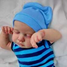 睡眠重生婴儿娃娃，45厘米/18英寸，栩栩如生的新生女婴娃娃，逼真的加重婴儿幼儿，儿童圣诞礼物