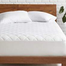 1 Pieza Cubre Colchón (Sin Funda de Alohada)Suave al Tacto, Lavable a Máquina Fácil Cuidado-¡Extiende la Vida de tu Colchón para un Descanso Tranquilo Colchón para Cama Matrimonial Individual Queen,Color Blanco - Blanco - Ver 2