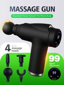 SEAGO Fascia Gun Muscle Massage Gun With LCD Display, Deep Tissue Muscle Handheld Percussion Massager For Body, Back And Neck Pain, Ultra-Compact And Elegant Design, High Torque Drive, Gift For Dad, Gift For Friends,