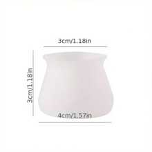 20 Stück Silikon Stuhlbein Pads, rutschfeste Möbelschoner geeignet für Stühle, Tische und Schreibtische, Anti-Rutsch-Design, weiß und transparent, einfache Montage, Wohnaccessoires, Bodenbelag für Lärmreduzierung, unauffälliger Stil, Silikonmaterial