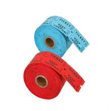 1 rolo 1000 Bilhetes de Rifa, Azul, Verde, Roxo (Múltiplas Opções de Cores), Rolo Duplo, Bilhete para Eventos, Entrada, Recompensa da Turma, Arrecadação de Fundos e Prêmios (500 Pares)