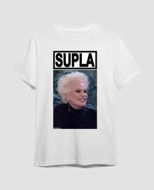 Unisex T-Shirt 100% Cotton Meme Ana Maria Meme And Singer Supla Funny Humor Braga - Blanco - Ver 3