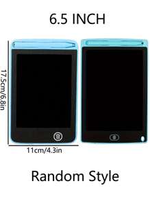 1 pieza Tableta de dibujo y escritura LCD de 6.5/12 pulgadas, regalo divertido para garabatear, hacer bocetos y escribir, juguete de rompecabezas, puede mejorar la atención y la creatividad (algunas partes se envían al azar), de vuelta a la escuela