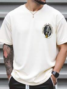 LOGEQI Men T-Shirts - Apricot - View 4