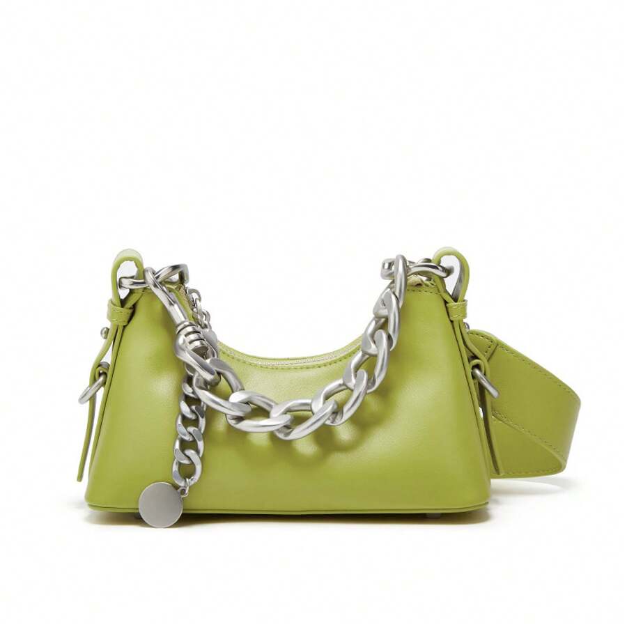 New French Handbag Chain Handbag Fashionable Personality - 檸檬綠 - 查看 1