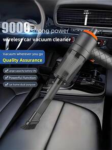 120W大功率无线吸尘器，USB充电家用车载手持吸尘器，吸力强劲，独特吸吹功能 - 彩色 - 查看 3