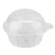 50/100 Stücke Neue Einweg-Tortenverpackungsboxen, Kunststoff Mehrweg Cupcake Behälter, Multifunktions Dessert Box