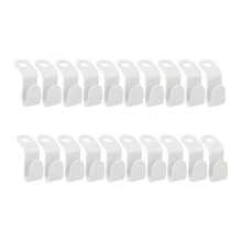 10 piezas Ganchos de conexión para perchas, ganchos de conexión para el hogar, hebilla de conexión de perchas de moda mini para perchas de ropa, conectores de ganchos en cascada, organizador de armario de plástico resistente para ahorrar espacio, hebilla de conexión apilable
