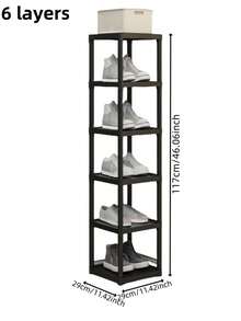 1 件全新 3-7 层多用途储物架，易于组装，实用家居装饰，秋季