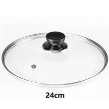 Universal Pot Cover Tempered Glass Round Frying Pan Cover Anti-Scalding Knob Visible Wok Pot Lid Cookware Parts Kitchen Accessories