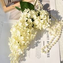 Nouvelle fleur de lilas artificielle en silicone rose, fleur artificielle violette de 75 cm, plante de simulation en plastique, fleur artificielle décorative pour mariage