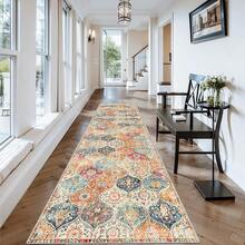 Moroccan Style Machine Washable Carpet For Living Room, Non-Slip Bedroom Rug, Corridor Mat, Vintage Patterned Carpet For Kitchen, Dining Room, Office - Morocco - View 26