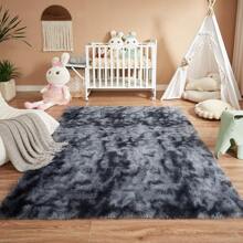1 Stück Luxus Plüsch rutschfeste Bodenmatte - Weich, flauschig, Batik-Effekt, unifarbene, hochwertige Polyester Matte, nur Handwäsche, rechteckige Bodenmatte für den Innenbereich in Wohnzimmer, Schlafzimmer, Badezimmer, Eingangsbereich, mit strukturierter Oberfläche, maschinell hergestellt, langlebig, Raumdekoration, Schulanfang