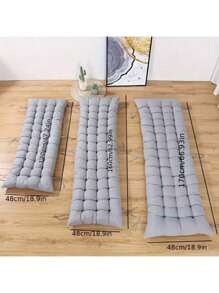 1 pieza Cojín reclinable acolchado y grueso, cojín grueso para silla mecedora de doble cara, cojín para silla plegable para descanso, cubierta superior fija, relleno esponjoso de algodón de perla de alta calidad para silla reclinable de gravedad cero