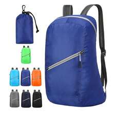 1pc Lightweight Foldable Backpack, Portable Storage Backpack, Breathable Quick-Dry Bookbag - Multicolor - View 1