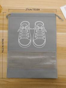 1件/5件/10件便携式无纺布旅行鞋收纳袋 - 鞋子收纳盒，方便清洁