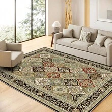 Moroccan Style Machine Washable Carpet For Living Room, Non-Slip Bedroom Rug, Corridor Mat, Vintage Patterned Carpet For Kitchen, Dining Room, Office - Morocco - View 20