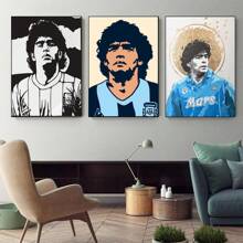 1pc/3PCS Wall Arts Posters Optional Frame Pop Singer Posters Suitable For Residential And Dormitory Walls, Living Room And Bar Decoration, Dining Room Or Bathroom, Room Decoration, High-Quality, Indoor/Outdoor Canvas Art