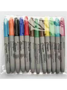 Professional Fine Tip Markers Set - Watercolor & Chalk Effect Pens | Perfect For Art Drawing, Calligraphy, Journaling & Note-Taking | With White Pen Holder | Includes Waterproof Markers, Multicolor Highlighters & Fluorescent Pens For Fine Art Projects