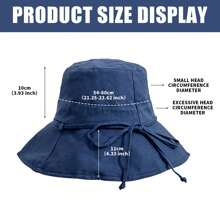 Breathable Cotton Bucket Hat With Adjustable Chin Strap - Fisherman Sun Hat For Outdoor, Summer & Casual Wear (Unisex)