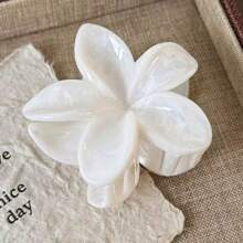2 pièces Pinces à cheveux en acrylique dégradé à grandes fleurs pour femmes, pinces à cheveux simples et élégantes pour le chignon, accessoires capillaires décoratifs floraux convenant aux voyages, aux vacances et aux tenues d'été quotidiennes