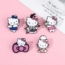 Sanrio Sanrio 1 buc Hello Kitty Anime Desene Animate Drăguț și Ciudat Broșă Insignă Metalică Accesoriu de Îmbrăcăminte Accesoriu Rucsac Potrivit pentru Purtare Zilnică și Cadouri pentru Prieteni. Accesorii de Birou Școlar Tricouri Jachetă Bijuterii Crăciun Halloween