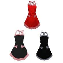 Cute Retro Style Women's Apron With Pocket For Kitchen, Sexy Vintage Apron For Ladies, Girls, Mother's Day Gift, Suitable For Waitress In Restaurants, Cafes, Hotels