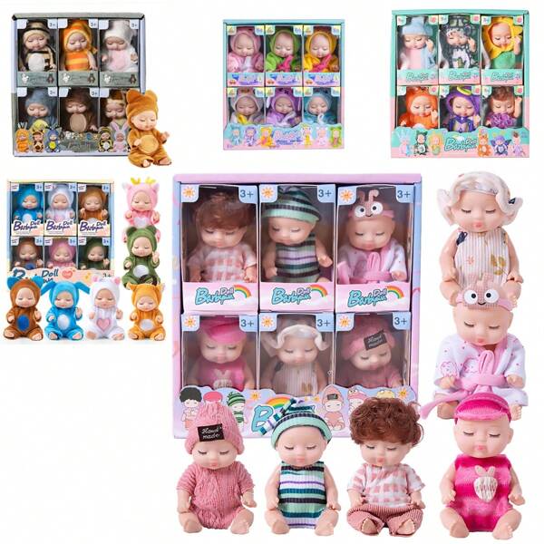 Reborn Baby Doll Doll, Realistic Lifelike Princess Newborn Girl Doll, Suitable As Kids Miniature Play Pretend Home Accessory