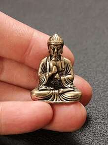 1 Pièce Mini Ornement De Sakyamuni En Laiton Pur: Ajoutez Une Touche De Zen À Votre Décoration Intérieure (certaines Parties Sont Envoyées Au Hasard)