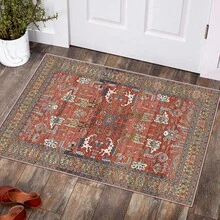 Bohemian Machine Washable Carpets Suitable For Living Room, Slip-Resistant Bedroom Rugs, Hallway Carpets, Vintage Patterned Rugs For Kitchen, Dining Room, Office - Bohemia - View 52