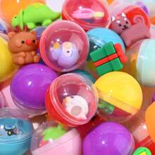 30/60 pezzi Assortito Miniature Figurine In Capsule Trasparenti - Adatto Per Distributori Automatici Di Gomme Da Masticare, Gadget Di Festa E Premi A Sorpresa, Nessuna Batteria Necessaria! Premi Mistero Di Festa, Regali Di Bambole, Natale, Regali Di Pasqua