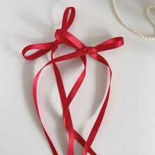 10pcs Women's Polyester Colorful Bow Ribbon Hair Clips, Sweet Cute Hair Barrettes With Lace, Elegant Ballet Y2K Fairy Hair Accessories, Suitable For Daily Use Claw Clips