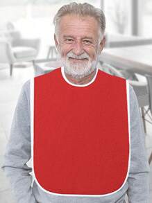 1pc Anti-Stain Multi-Purpose Elderly Drool Bib, Dining Apron For The Disabled, Adult Nursing Scarf Bib