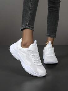 أحذية رياضية منصة خشنة شبكية تنفس للسيدات ، أحذية رياضية كاجوال للركض للربيع