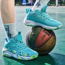 Men Sneakers Breathable Cushioned Basketball Athletic Non Slip Shoes - 綠色 - 查看 6